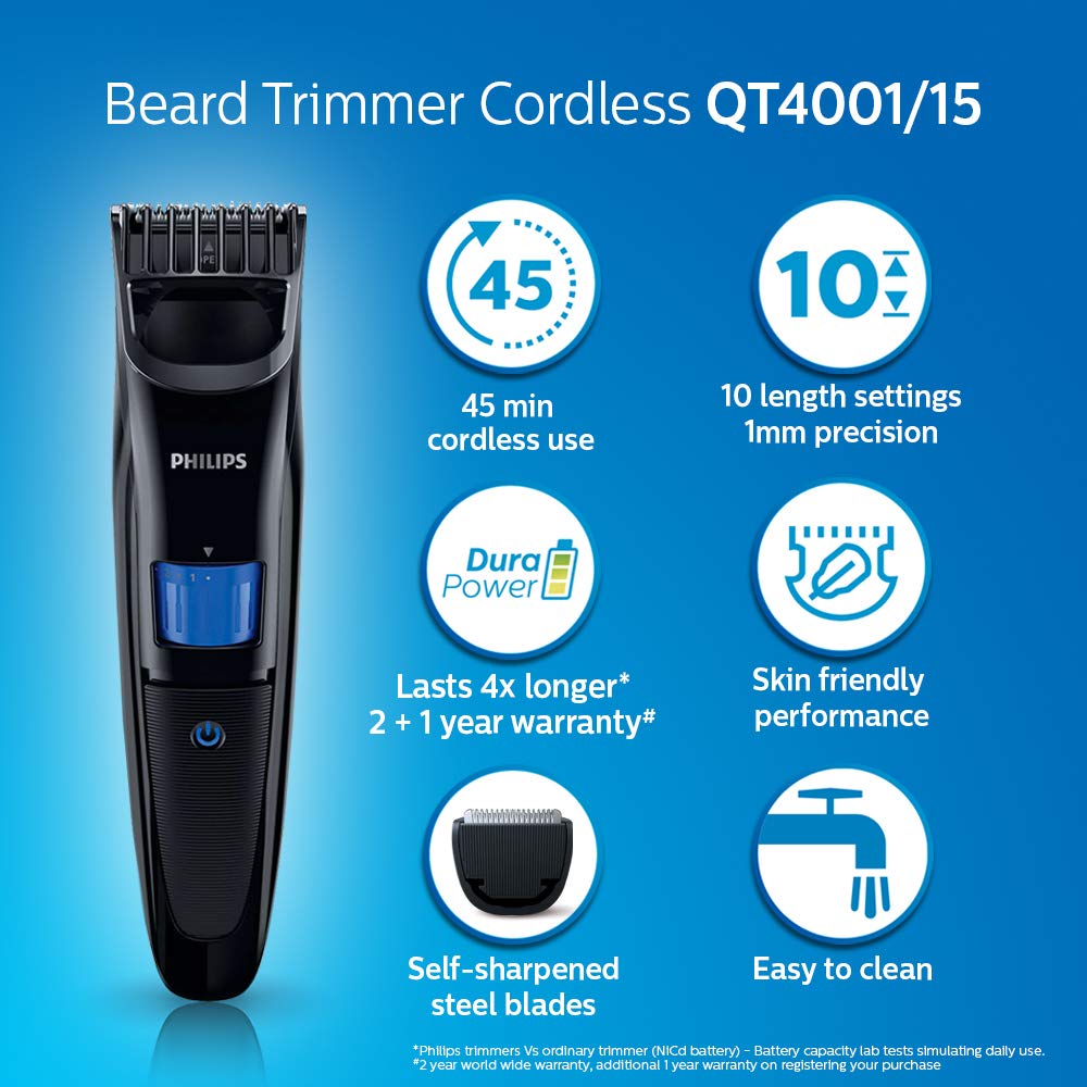 Philips QT4001 Cordless Trimmer