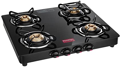 Prestige Marvel Glass  4 Burner Gas Stove Hob